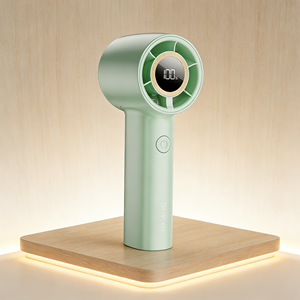 Mini Ventilador Portátil de 4000mAh, Mini Ventilador de Alta Velocidad con Pantalla Digital, Potente USB, Uso en Interiores y Exteriores, Mini Ventilador de Refrigeración Portátil - Product Image 1