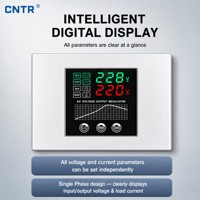 Régulateur de tension automatique monophasé CNTR SVC 20KVA 16KW, sortie AC 220V, écran LCD, AVR pour appareils électroménagers et bureautiques