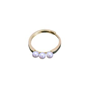 Bague en argent S925 pour femme, perle d'eau douce de 4 à 4,5 mm, blanche, forte luminosité, presque parfaite, style minimaliste, sertissage ouvert - Product Image 5