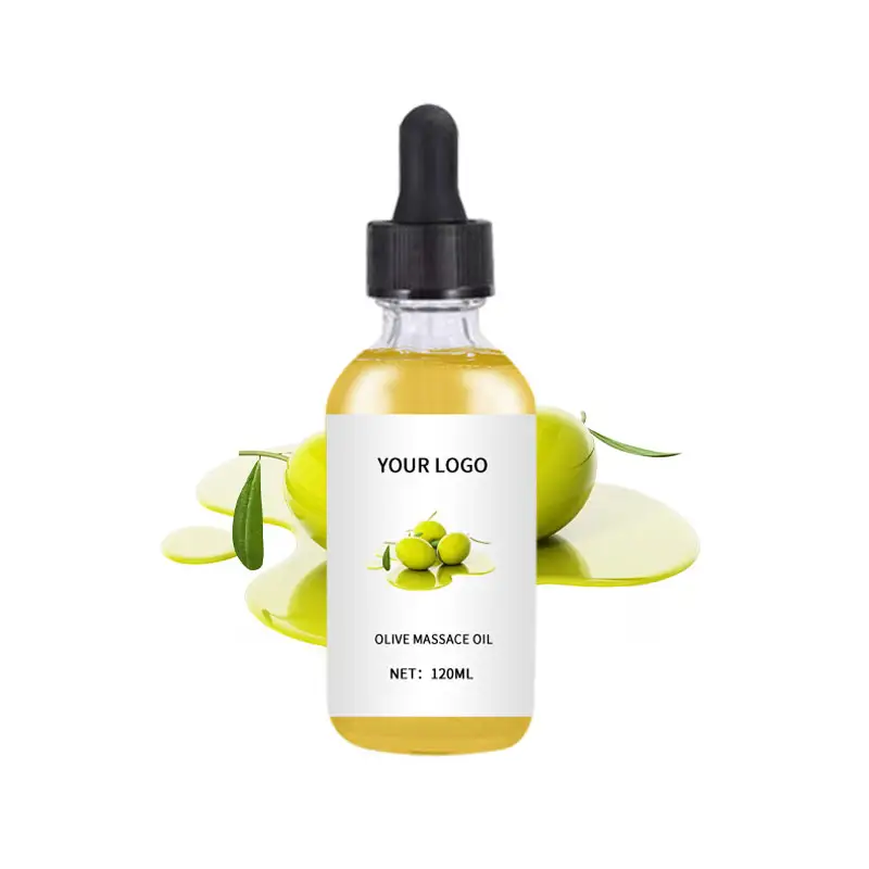 Novos óleos essenciais de aromaterapia de marca própria óleo essencial hidratante natural de massagem azeitona