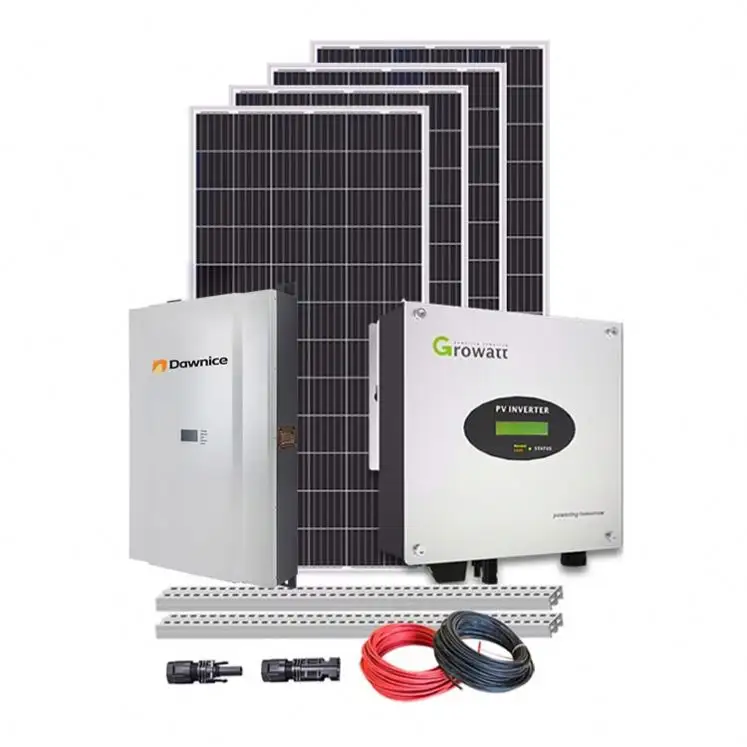 5KW 2kw 6KW năng lượng mặt trời đặt pin tắt lưới hệ thống năng lượng mặt trời hệ thống năng lượng mặt trời tấm pin mặt trời 5000W Hệ thống