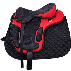 Silla de montar inglesa para caballos de resistencia |   Cinturón de equitación sin arnés de cuero de gamuza, cómodo, duradero, de calidad premium para entrenamiento y ejercicio ecuestre - Product Image 4