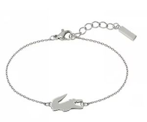 Bracelet en acier inoxydable motif crocodile haut de gamme, géométrique, en titane et germanium, unique et élégant – Vente chaude - Product Image 2