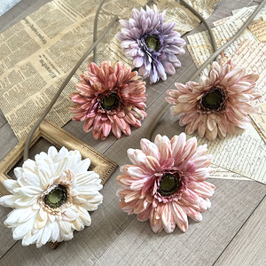 L-108 Nuovi Fiori Artificiali Gerbera dai Colori Autunnali, Girasoli Retrò Stampati in 3D in Seta per Decorazioni Domestiche e Ingrosso - Product Image 4