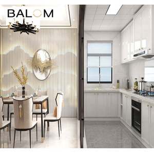 Armoire de cuisine en PVC de l'usine Balom, armoire de rangement à extraction, armoire en forme de U, cuisine - Product Image 3