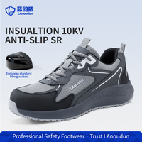 Calzado de Seguridad LAnoudun Colección Workwear Color Gris, Antipinchazos, Parte Superior de Microfibra y Malla Transpirable, para Hombre