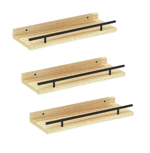 Étagère murale flottante rectangulaire en bois sculptée, design détachable, minimaliste, pour cuisine, salle de bain, salon, <span class=keywords><strong>bureau</strong></span>, <span class=keywords><strong>rangement</strong></span> - Product Image 6