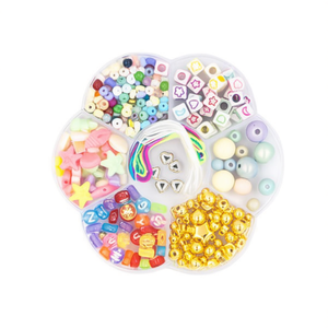 ILAN <b>Beads</b> <b>Set</b> 10x10cm Assorted Colors for Crafting - Product Image 1