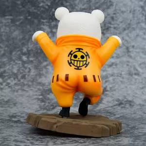 3 stile Anime torta decorazione di un pezzo Action Figure carino nero bianco giallo in piedi <span class=keywords><strong>Bebo</strong></span> orso Anime Figure - Product Image 4