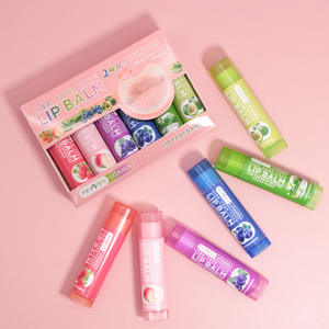 <span class=keywords><strong>Baume</strong></span> à lèvres aromatisé aux fruits, coffret cadeau de 6 pièces, brillant à lèvres, teinte hydratante pour les lèvres, huile, gloss transparent, vegan, repulpeur de lèvres, gel minéral - Product Image 1