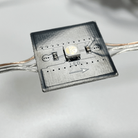 2 светодиод/м 25 мм квадратной формы PCB IC встроенный SMD 5050 5 В адресуемый полноцветный SK6812 RGBW 50 м светодиодная нить