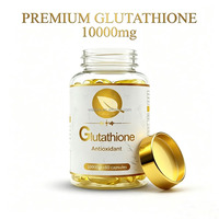 10000mg de glutathion, gélules blanchissantes pour la peau, collagène organique, vitamine C pour adultes, non destiné aux femmes enceintes, 60 capsules/flacon
