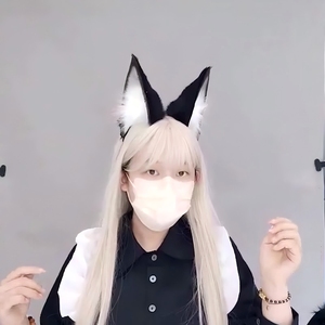 E0071 cosplay <span class=keywords><strong>Fox</strong></span> & Wolf Headband lông động vật Tai headpiece KC Phụ kiện cho Anime ước & hiệu suất đạo cụ - Product Image 3