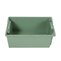 Caisses empilables en plastique durable et ventilées, de qualité alimentaire, pour fruits de mer, crabes, viandes et homards