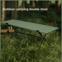 Banc pliant portable moderne en aluminium pour l'extérieur, 3 places, idéal pour les sports d'équipe, les pique-niques et les parcs