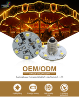 Vente directe usine : Projecteurs LED RVB E10 E14 pour parcs d'attractions, blanc chaud, en plastique, IP20, 6 LED SMD3528 pour décoration extérieure et fêtes foraines