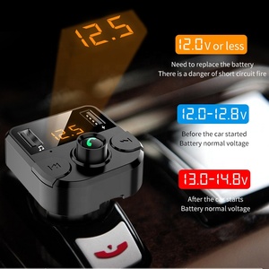 Transmisor FM Inalámbrico para Automóvil, Reproductor de <span class=keywords><strong>Audio</strong></span> <span class=keywords><strong>MP3</strong></span> Inalámbrico, Reproductor USB TF, Kit para Automóvil, Cargador USB Doble, Bluetooth, Reproductor <span class=keywords><strong>MP3</strong></span> para Automóvil - Product Image 2