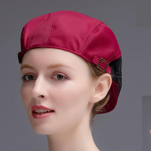 Gorro <span class=keywords><strong>de</strong></span> Cocina Unisex con Logotipo Bordado Ajustable en Color Puro para Hombres y Mujeres, Gorro <span class=keywords><strong>de</strong></span> Chef para Restaurante, Cocina, Camarero y Camarera - Product Image 4