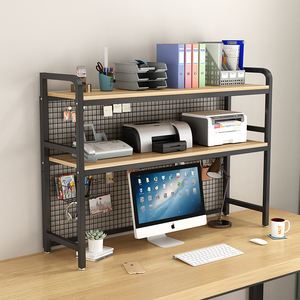 أسعار المصنع المخصصة منخفضة متعددة الطوابق تصميم أبيض رف كتب مكتبي معدني - Product Image 1