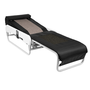 Massage <b>Bed</b> Electric 3D Spinal Roller With Heated Jade Stones For Neck And Back Massage Foldable Pu Leather Body Massager - Product Image 3