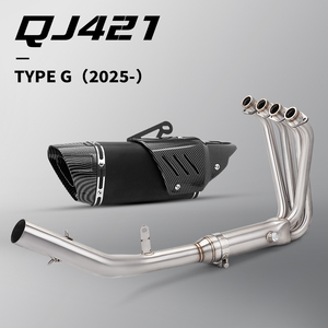 Sistemas <span class=keywords><strong>de</strong></span> <span class=keywords><strong>Escape</strong></span> para Motocicletas <span class=keywords><strong>de</strong></span> Alta Calidad para QJ421 QJ 421 2025, Silenciador Modificado <span class=keywords><strong>de</strong></span> 51 mm - Product Image 5