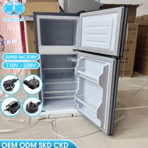 D 76l Household Environmentally Friendly Materials Small <b>Refrigerator</b> with Freezer and Fridge Double-door Mini Mini Rental - Product Image 3