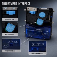 Nouveau modèle TW-800VI, accepteur de pièces comparable, sélecteur de jetons électronique vertical pour distributeur automatique