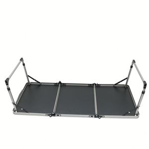 Modern Lightweight Portable <b>Foldable</b> Aluminum Outdoor <b>Table</b> Adjustable Height Rust-Resistant Stackable Camping <b>Garden</b> Parties - Product Image 3