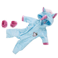 Jouets Songshan, poupées personnalisées, vêtements en tissu, petit pyjama licorne, chaussures, ensemble de vêtements pour poupées, accessoires