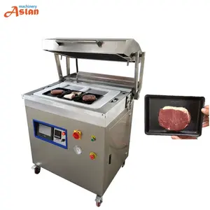 Hot sale crab steak vacuum skin packing sealing machine/shellfish vacuum skin packaging machine