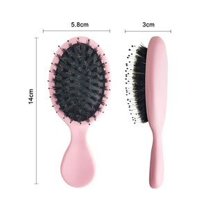 Özel Logo seyahat cep plastik masaj saç fırçası ev & Salon kullanımı için katlanabilir ortak tarak - Product Image 5