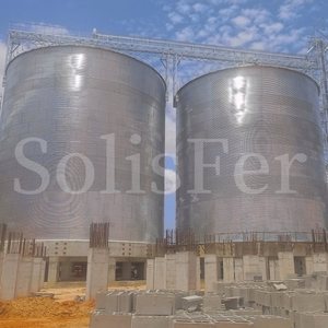 ที่เก็บเมล็ดพืชและอาหารสัตว์ดีไซน์ตามสั่งสำหรับฟาร์มและสัตว์ปีก500จัดเก็บข้าวสาลีและข้าวโพด-10000ตันไซโลขายในแอฟริกา - Product Image 5