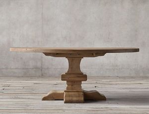 Ensemble de table à manger ronde en bois massif recyclé vieilli Vietnam Design rustique pour bureau chambre ou salle à manger meubles SK477 - Product Image 5