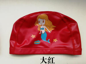 Bonnet de bain confortable en nylon enduit de couleur unie pour femme, bonnet de bain universel - Product Image 4