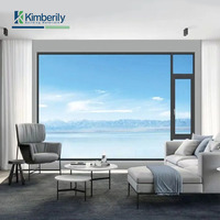 Système de fenêtre en aluminium détachable moderne haut de gamme fenêtres coulissantes en alliage d'aluminium pour chambres salons Villas bas prix