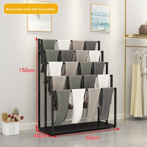 Clothing Store Polished Metal Iron Floor-Standing Hanging Scarf Display <b>Rack</b> Multi-Layer Storage Blanket-Light Luxury Style Gold - Product Image 6