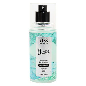 Perfume Corporal Kiss My Body Charm 88 ml, Aroma Clásico y Elegante que Atrae la Atención de los Alredores con Notas de Manzana Verde, Melocotón y Musgo - Product Image 5