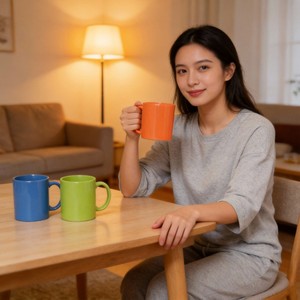 Taza de Cerámica Blanca Personalizable de Alta Calidad, Hecha a Mano, Moderna, de 11 oz/350 ml, Apta para Sublimación, con Logotipo y Patrón Personalizables, Regalos para Fiestas - Product Image 6