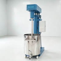 Agitateur vertical industriel pour liquides, en acier inoxydable, 4 kW, pour la production chimique et cosmétique.