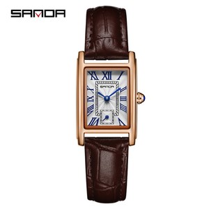 Montre à quartz pour femme Sanda 1116, luxe de niche, chiffres romains minimalistes, étanche, élégante, montre-bracelet pour femmes - Product Image 1
