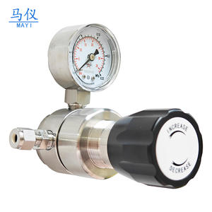 Régulateurs de pression en acier inoxydable pour hélium et ammoniac de laboratoire haute pression, azote primaire et secondaire, stock direct usine - Product Image 1