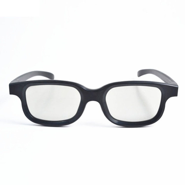 Circular Polarized 3D Glasses Black Plastic Frame for Cinemas Special Valentine's Day Christmas Easter Thanksgiving Diwali