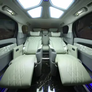 Personnalisé VIP luxe plat électrique napa cuir siège de voiture chauffant siège de massage luxuriant modifier voiture pour la conversion MPV