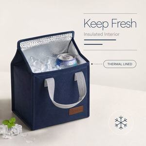 Bolsa Térmica de Poliéster para Botellas de Vino, Personalizada, Aislada, a Prueba de Fugas, Reciclable, para Regalos de Fiestas - Product Image 4