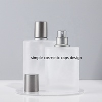 Bouchons de flacons de parfum et cosmétiques en alliage de zinc, plaqués or, cuivre, argent, carrés, personnalisés, anti-déversement et sécurisés pour les enfants
