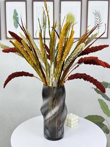 Tiges de millet rétro en gros, épis de céréales naturelles, fleurs séchées préservées pour arrangements, garniture de vase, décoration bohème pour la maison et les mariages - Product Image 2