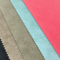 Tissu en velours glacé ultra-fin, résistant aux plis, imperméable, en cuir PU pour la confection de vestes pour hommes, usage vestimentaire et décoratif