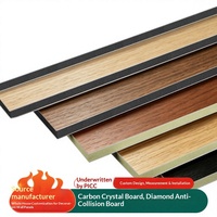 Panneau mural intégré moderne en bois sans joint, ignifuge, anti-collision, finition bois diamant, pour toute la maison