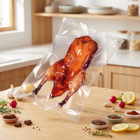Sacs sous vide thermoscellables personnalisables à trois soudures latérales en PA/NY/PE, résistants à l'humidité pour le stockage alimentaire et l'emballage de gelées