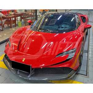 ช่องดักอากาศกลางกันชนหน้าคาร์บอนไฟเบอร์แบบมองเห็นได้ รุ่น SF90 OE สำหรับ Ferrari SF90 - Product Image 5